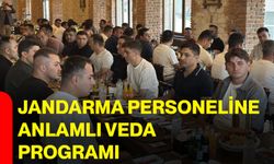 Jandarma personeline anlamlı veda programı