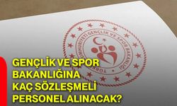 Gençlik ve Spor Bakanlığına kaç sözleşmeli personel alınacak?