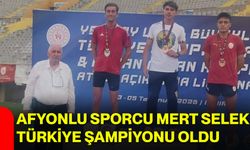 Afyonlu sporcu Mert Selek Türkiye şampiyonu oldu