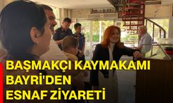 Başmakçı Kaymakamı Merve Bayri'den esnaf ziyareti