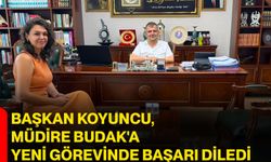 Başkan Koyuncu, Müdire Budak'a yeni görevinde başarı diledi