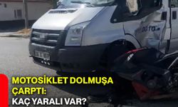 Motosiklet dolmuşa çarptı: Kaç yaralı var?