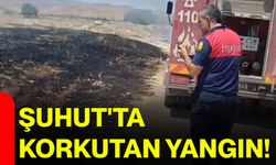Şuhut'ta korkutan yangın!