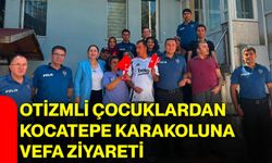 Otizmli çocuklardan Kocatepe Karakoluna vefa ziyareti