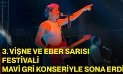 3. Vişne ve Eber Sarısı Festivali Mavi Gri konseriyle sona erdi