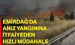 Emirdağ'da anız yangınına itfaiyeden hızlı müdahale