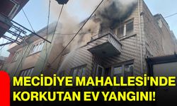 Mecidiye Mahallesi'nde korkutan ev yangını!