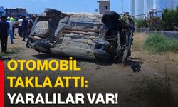 Otomobil takla attı: Yaralılar var!