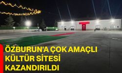 Özburun'a çok amaçlı kültür sitesi kazandırıldı