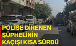 Polise direnen şüphelinin kaçışı kısa sürdü