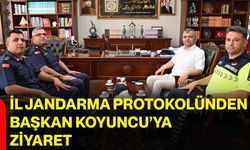 İl Jandarma protokolünden Başkan Koyuncu’ya ziyaret