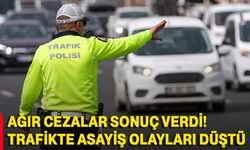 Ağır cezalar sonuç verdi! Trafikte asayiş olayları düştü