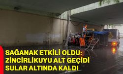 Sağanak etkili oldu: Zincirlikuyu alt geçidi sular altında kaldı