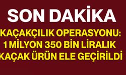 Kaçakçılık operasyonu: 1 milyon 350 bin liralık kaçak ürün ele geçirildi