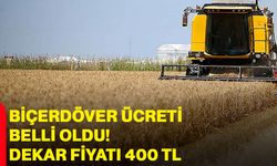 Şuhut'ta Biçerdöver Ücreti Belli Oldu! Dekar Fiyatı 400 TL