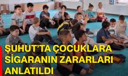 Şuhut’ta çocuklara sigaranın zararları anlatıldı