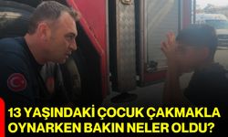 13 yaşındaki çocuk çakmakla oynarken bakın neler oldu?