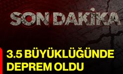 3.5 büyüklüğünde deprem oldu