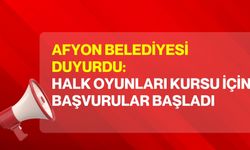 Afyon belediyesi duyurdu: Halk Oyunları Kursu için başvurular başladı