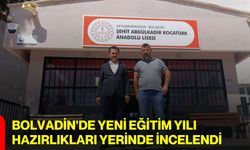 Bolvadin'de yeni eğitim yılı hazırlıkları yerinde incelendi