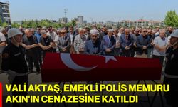 Vali Aktaş, Emekli Polis Memuru Akın'ın cenazesine katıldı