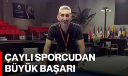Çaylı sporcudan büyük başarı