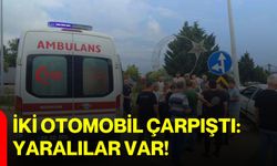 İki otomobil çarpıştı: Yaralılar var!