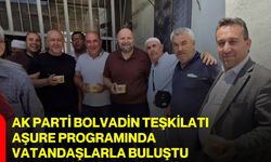 AK Parti Bolvadin Teşkilatı aşure programında vatandaşlarla buluştu