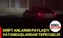 Drift anlarını paylaştı, vatandaşlardan tepki geldi