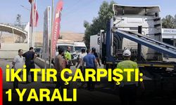 İki tır çarpıştı: 1 yaralı
