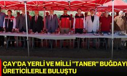 Çay'da yerli ve milli "Taner" buğdayı üreticilerle buluştu