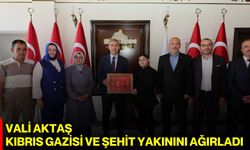 Vali Aktaş, Kıbrıs Gazisi ve Şehit Yakınını ağırladı