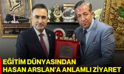 Eğitim dünyasından Hasan Arslan'a anlamlı ziyaret