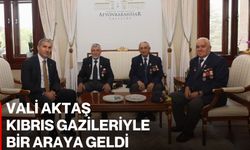 Vali Aktaş, Kıbrıs Gazileriyle bir araya geldi