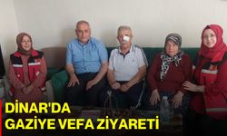 Dinar'da gaziye vefa ziyareti