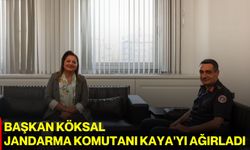 Başkan Köksal, Jandarma Komutanı Kaya'yı ağırladı