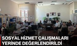 Sosyal hizmet çalışmaları yerinde değerlendirildi