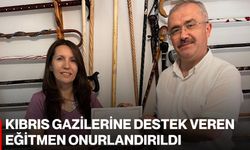 Kıbrıs gazilerine destek veren eğitmen onurlandırıldı