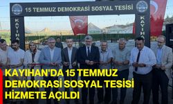 Kayıhan'da 15 Temmuz Demokrasi Sosyal Tesisi hizmete açıldı