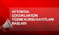 Afyon'da çocuklar için yüzme kursu kayıtları başladı