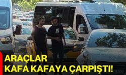 Araçlar kafa kafaya çarpıştı!