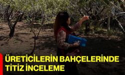 Üreticilerin bahçelerinde titiz inceleme