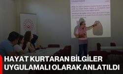 Hayat kurtaran bilgiler uygulamalı olarak anlatıldı
