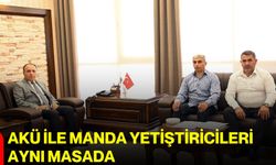 AKÜ ile manda yetiştiricileri aynı masada