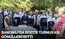 Sandıklı’da Bocce Turnuvası gönülleri ısıttı