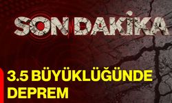 3.5 büyüklüğünde deprem