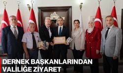 Dernek başkanlarından Valiliğe ziyaret