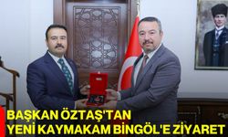 Başkan Öztaş'tan yeni Kaymakam Bingöl'e ziyaret