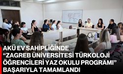 AKÜ ev sahipliğinde “Zagreb Üniversitesi Türkoloji Öğrencileri Yaz Okulu Programı” başarıyla tamamlandı