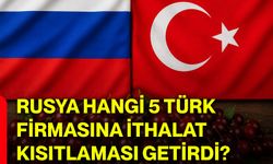 Rusya hangi 5 Türk firmasına ithalat kısıtlaması getirdi?
